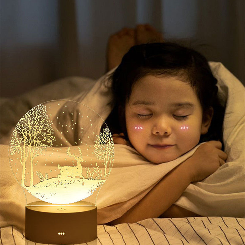 Lámpara LED 3D acrílica para dormitorio 28 diseños
